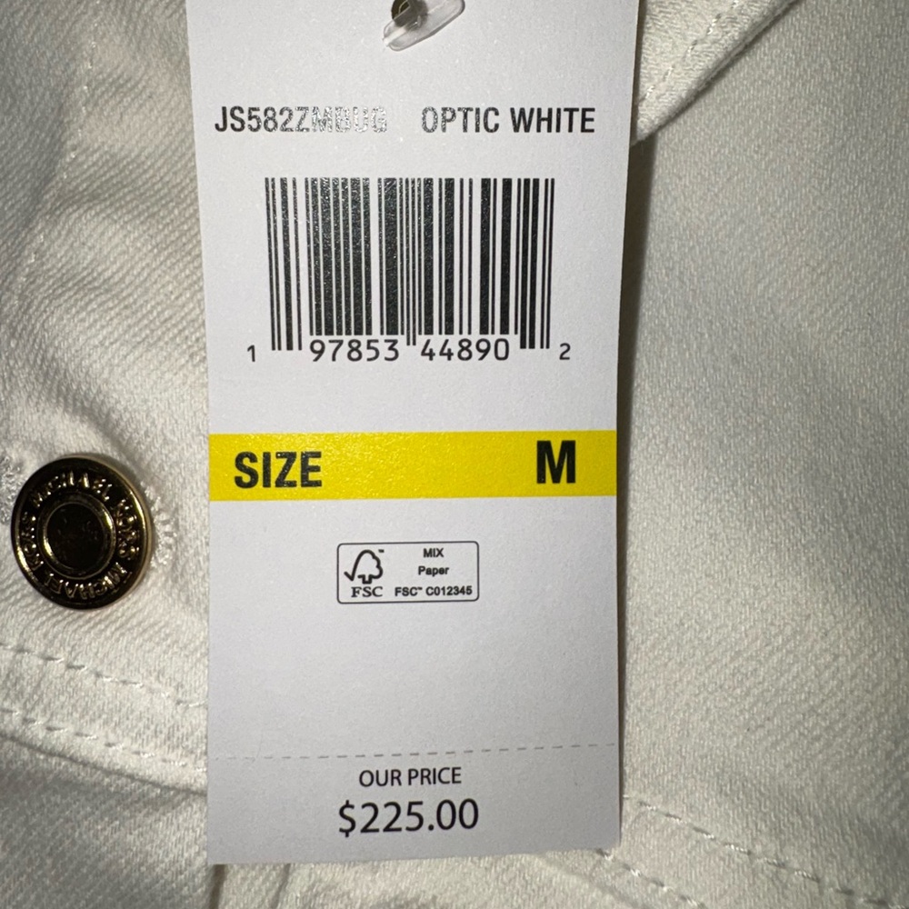 NEW with tags! $220 Michael Kors White and Gold Jean Dress - Picture 3 of 5